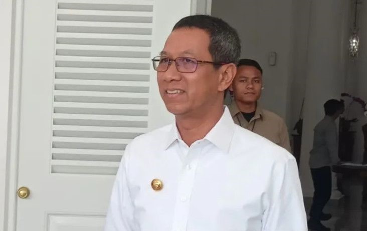 PJ Gubernur DKI Jakarta, Heru Budi Hartono, di Balai Kota DKI Jakarta, Jakarta Pusat, Selasa (9/5/2023). (ant)